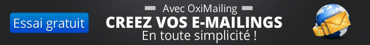 Découvrez OxiMailing pour envoyer vos e-mails sur https://oxemis.com/OxiMailing